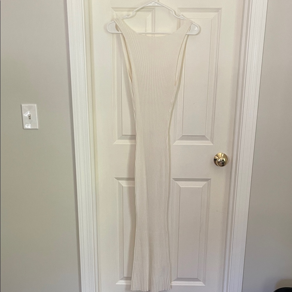 Edit by Nine white maxi knit dress